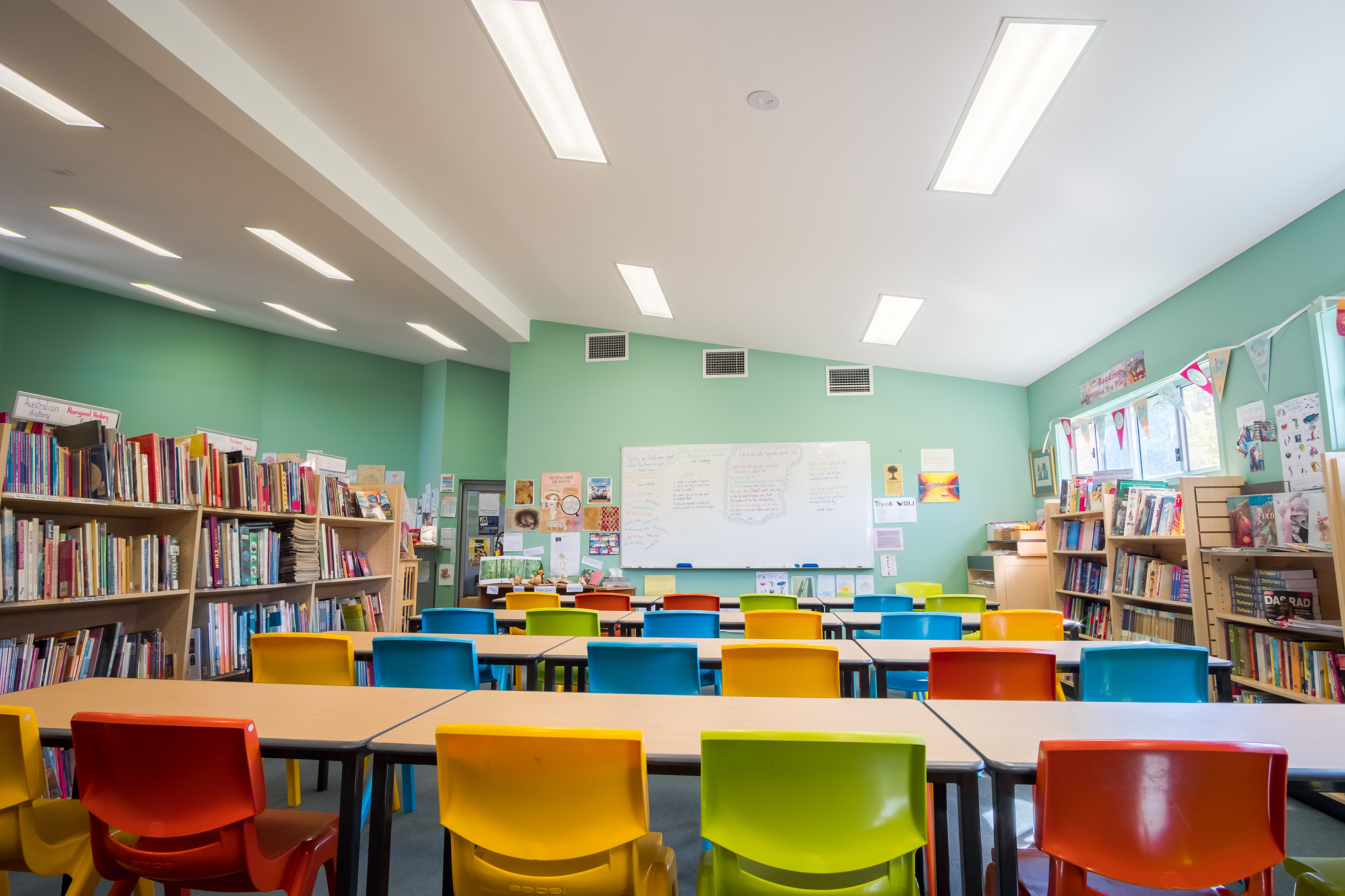 An empty classroom