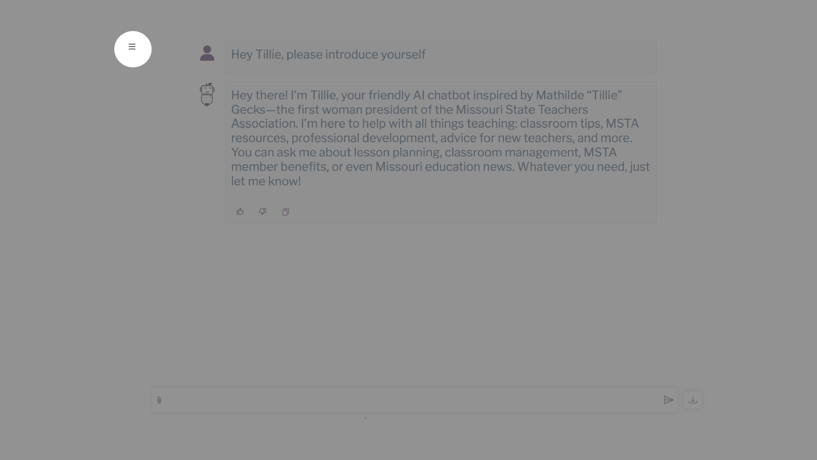 Conversation history feature