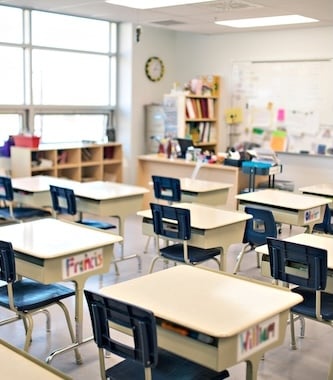 empty classroom